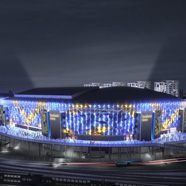 Nya Natioanalarenan i Solna. Bygga med prefab Nyhetsbrev. -